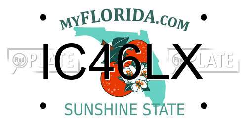 IC46LX Florida License Plate