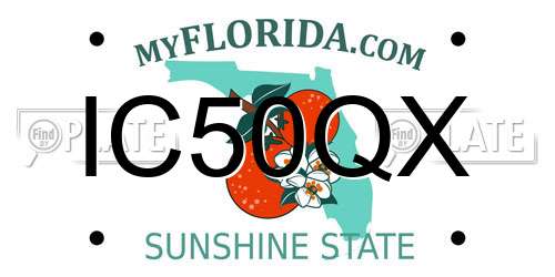 IC50QX Florida License Plate