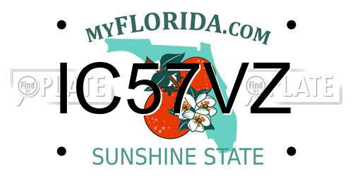 IC57VZ Florida License Plate