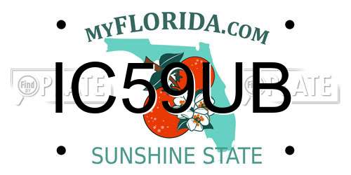 IC59UB Florida License Plate