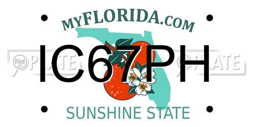 IC67PH Florida License Plate