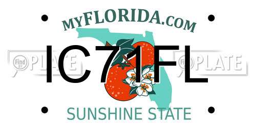 IC71FL Florida License Plate