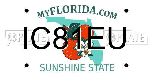 IC81EU Florida License Plate