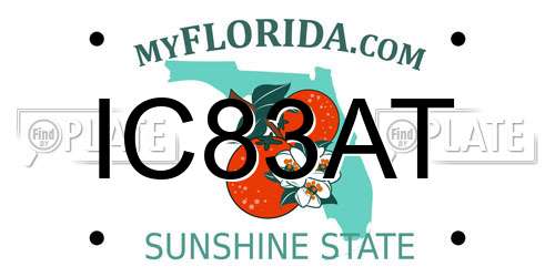 IC83AT Florida License Plate