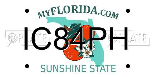 IC84PH Florida License Plate