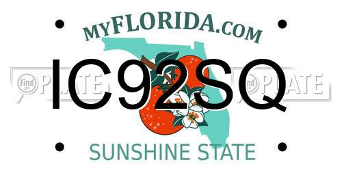 IC92SQ Florida License Plate