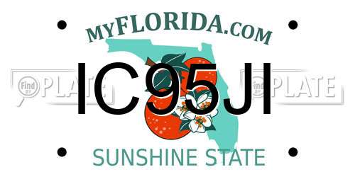 IC95JI Florida License Plate