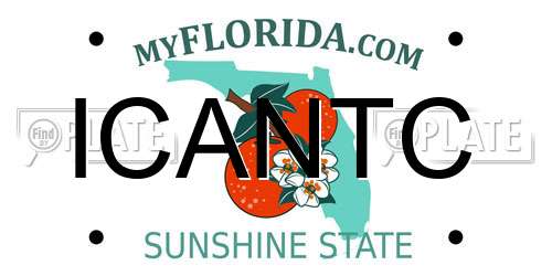 ICANTC Florida License Plate