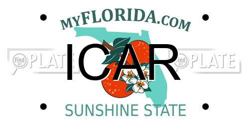 ICAR Florida License Plate