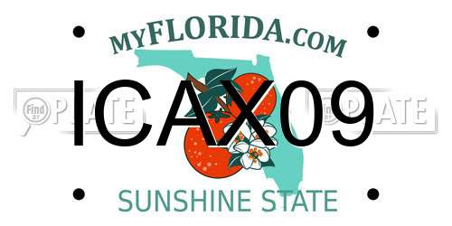 ICAX09 Florida License Plate