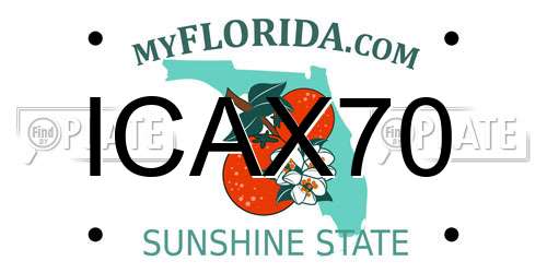 ICAX70 Florida License Plate
