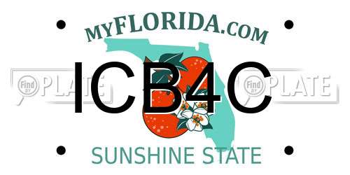 ICB4C Florida License Plate
