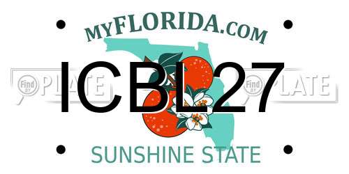 ICBL27 Florida License Plate