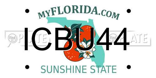 ICBU44 Florida License Plate
