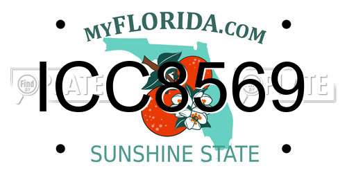 ICC8569 Florida License Plate