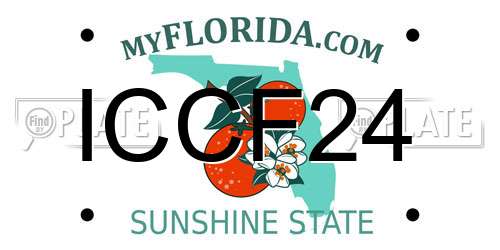 ICCF24 Florida License Plate