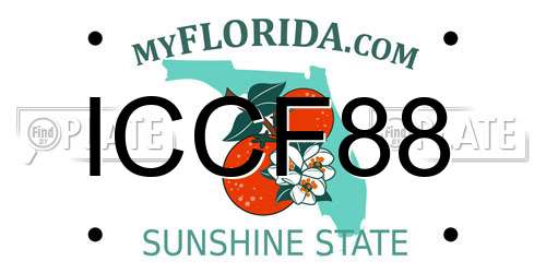 ICCF88 Florida License Plate