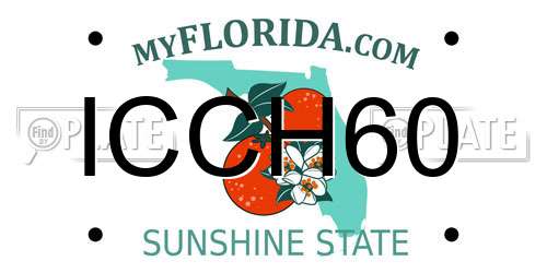 ICCH60 Florida License Plate