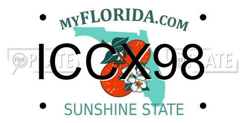 ICCX98 Florida License Plate