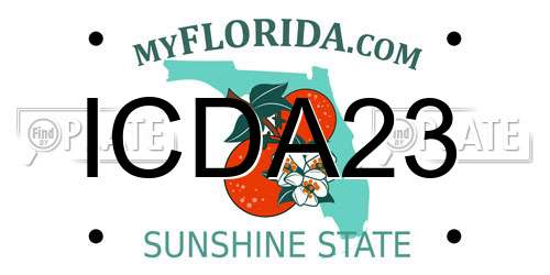 ICDA23 Florida License Plate