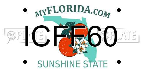 ICFF60 Florida License Plate