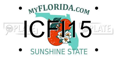 ICFI15 Florida License Plate