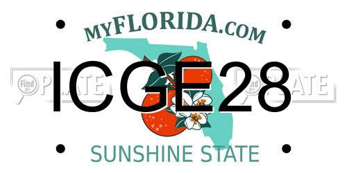 ICGE28 Florida License Plate