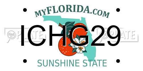 ICHG29 Florida License Plate