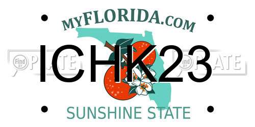 ICHK23 Florida License Plate