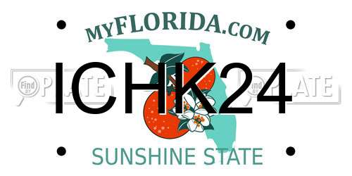 ICHK24 Florida License Plate