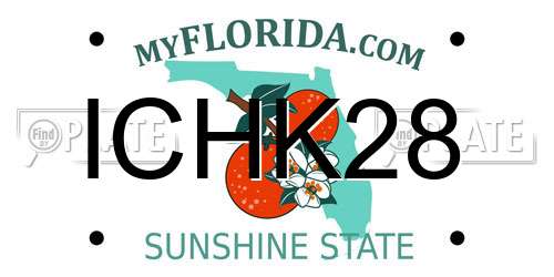 ICHK28 Florida License Plate