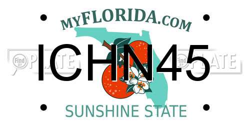 ICHN45 Florida License Plate