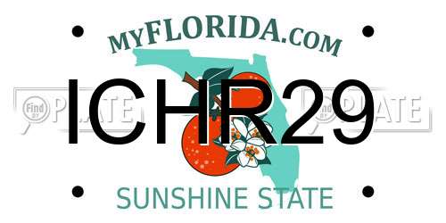 ICHR29 Florida License Plate
