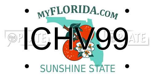 ICHV99 Florida License Plate