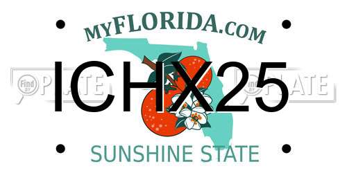 ICHX25 Florida License Plate