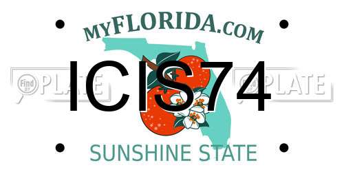 ICIS74 Florida License Plate