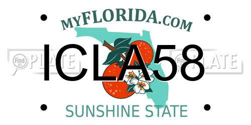 ICLA58 Florida License Plate