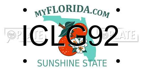 ICLG92 Florida License Plate