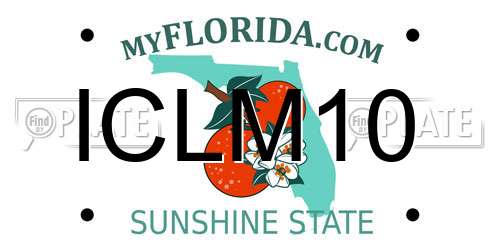ICLM10 Florida License Plate