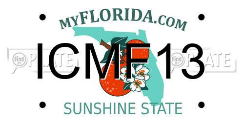 ICMF13 Florida License Plate