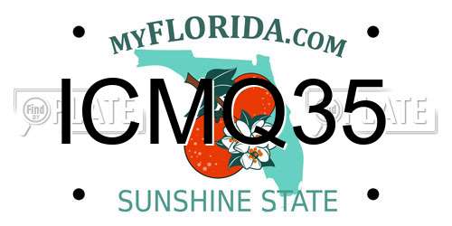 ICMQ35 Florida License Plate