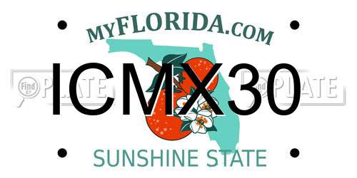 ICMX30 Florida License Plate