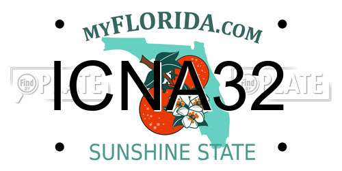 ICNA32 Florida License Plate