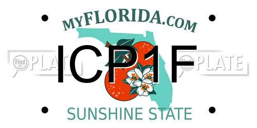 ICP1F Florida License Plate