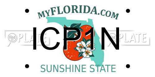 ICP1N Florida License Plate
