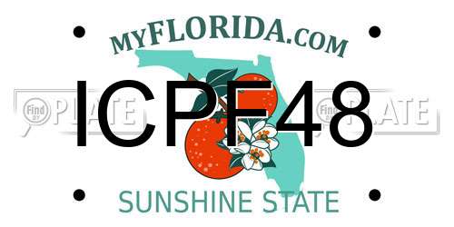 ICPF48 Florida License Plate