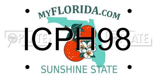 ICPH98 Florida License Plate