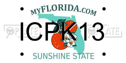 ICPK13 Florida License Plate