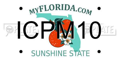 ICPM10 Florida License Plate