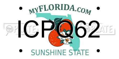 ICPQ62 Florida License Plate
